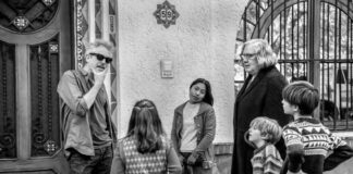 A scene from the filming of Roma (No. 46) by Alfonso Cuarón